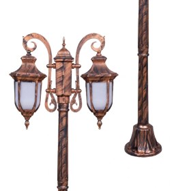 تصویر چراغ دوشعله حیاطی مدل زرین - Two-flame yard lamp Zarin 