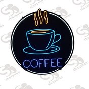 تصویر تابلو ال ای دی طرح قهوه ارتفاع۶۲*عرض۶۱ 