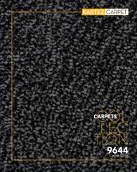 تصویر موکت پرز بلند کارتز مدل آراز رنگ نقره ای مشکی کد 9644 Kartez carpet, Araz model, silver-black color, code 9644