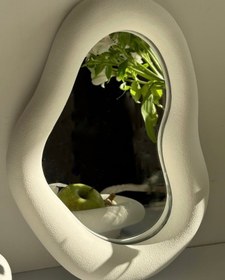 تصویر اینه دفرمه سنگ مصنوعی - مشکی 