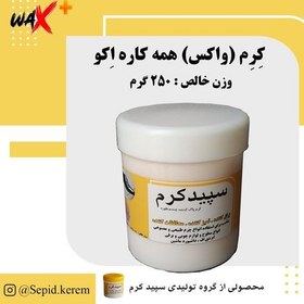 تصویر واکس کفش و کیف و داشبورد سپید کرم اکو 250 گرمی 