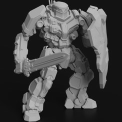 تصویر فیگور ربات جنگی شوالیه سیاه BL-X-KNT Black Knight 