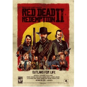 تصویر متال پوستر بازی Red Dead Redemption کد N603 