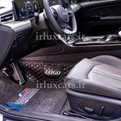 تصویر کفپوش گلدوزی تارا نودل دار هفت بعدی (دو لایه) 