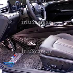 تصویر کفپوش گلدوزی پورشه پانامرا نودل دار هفت بعدی (دو لایه) 