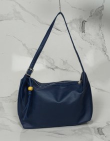 تصویر کیف دوشی زنانه چرم شل آویز چوبی 