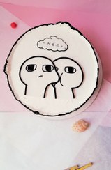 تصویر کیک خامه‌ای با دیزاین دلخواه - شکلات / هر کیلو ۳۸۰ ا Cake Cake