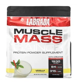 تصویر گینر ماسل مس لابرادا کیسه ای MUSCLE MASS GAINER LABRADA 5.45kg 