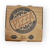 تصویر جعبه پیتزا ۲۰ سانتی متری ایفلوت رنگی بسته ۱۰۰ عددی