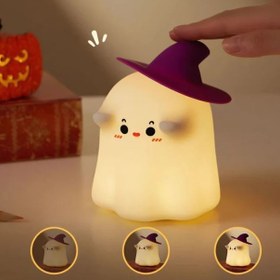 تصویر چراغ خواب سیلیکونی مدل روح Silicone ghost night light