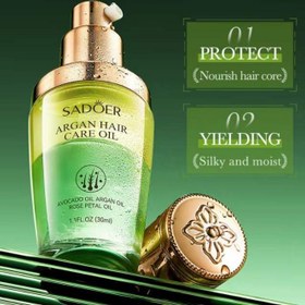 تصویر روغن مراقبت مو چندگانه عصاره سه گیاه سادور SADOER Argan Hair Care Oil (Multiple) روغن