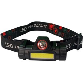 تصویر چراغ قوه پیشانی هدلایت شارژی مدل KX 1807 KX 1807 HEADLIGHT