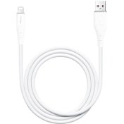 تصویر کابل USB به لایتنینگ رسی مدل RTC-P09L یک و نیم متری Recci Data Cable Silicon Lightning 150cm 2.4A RTC-P09L