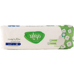 تصویر نوار بهداشتی کلاسیک خیلی بزرگ ضخیم پنبه ای مولپد 9 عدد ا Molped maxi soft Pad Molped maxi soft Pad