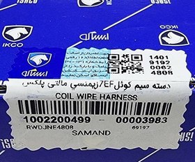 تصویر دسته سیم کوئل سمند ef7 با ems زیمنس مالتی ایساکو 