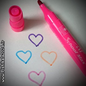 تصویر ماژیک وایت برد رنگی اسکول مکس سر گرد 