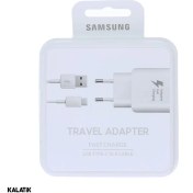 تصویر شارژر دیواری فست شارژ Samsung Galaxy S10 + کابل Type-C Samsung Galaxy S10 Fast Charge Wall Charger