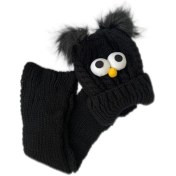 تصویر کلاه و شالگردن بچگانه چشمی 