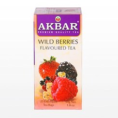 تصویر چای سیاه با طعم میوه های وحشی اکبر (کیسه ای 20 عددی) 