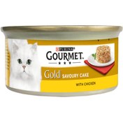 تصویر کنسرو گربه گورمت مدل پته ای طعم مرغ 85 گرم ا Gourmet Gold Chicken 85g Gourmet Gold Chicken 85g