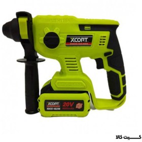 تصویر دریل بتن کن شارژی ایکس کورت موتور براشلس 4 شیار Xcort XDC07-204BL Xcort XDC07-204BL Drill 20V 4000MAH Li-ion Brushless 4800RPM 1.7J 22MM