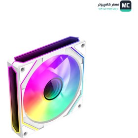 تصویر فن کیس گیم مکس FN12A-S8I-W White GAMEMAX FN12A-S8I-W White 120mm ARGB Case Fan