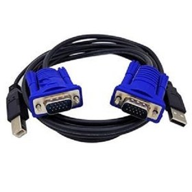 تصویر کابل kvm usb 2 با متراژ1.5متر 