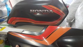 تصویر استیکر و خط کشی بدنه موتورسیکلت هندا سی بی 1300 اس اف مدل 2000 عصایی - ست آبی Decals And Sticker for HONDA CB1300 SF 2000