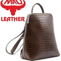 تصویر کوله زنانه چرم مدل ارکیده 