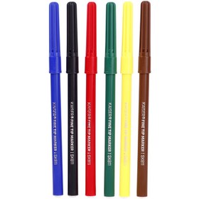 تصویر ماژیک نقاشی 6 رنگ پیکاسو Picasso Fine TIP Picasso Fine TIP 6 Color Painting Marker