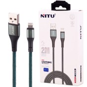 تصویر کابل آیفونی فست شارژ NITU NC205 3A 2m NITU NC205 3A 2m Lightning Cable