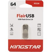 تصویر فلش مموری کینگ استار مدل KS226 Flair ظرفیت 64 گیگابایت ا Kingstar KS226 Flair Flash Memory 64GB Kingstar KS226 Flair Flash Memory 64GB