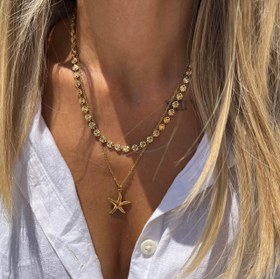 تصویر گردنبند دولاین ستاره 