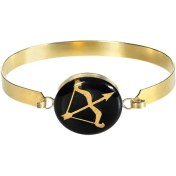 تصویر دستبند النگویی مشکی ماه تولد آذر 