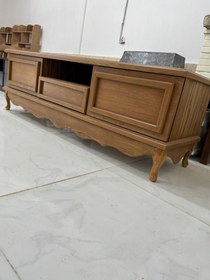 تصویر میز تلویزیون چوبی کلاسیک مدل آیلکس 