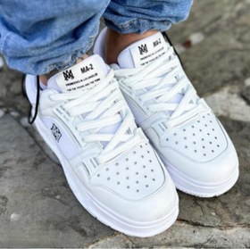 تصویر کفش کتونی مردانه امیری Amiri - سفید رویه کرم / 41 Amiri