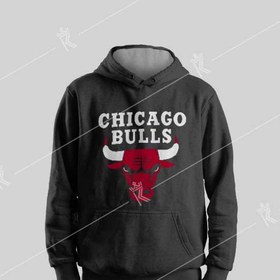 تصویر سویشرت مشکی ” Chicago Bulls “ 