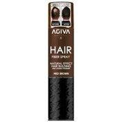 تصویر اسپری پرپشت کننده مو آگیوا Agiva رنگ قهوه ای مناسب مو های کم پشت حجم ۱۵۰ میل 
