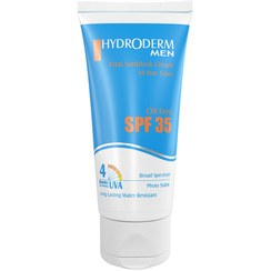 تصویر کرم ضد آفتاب هیدرودرم SPF35 مناسب آقایان حجم ۵۰ میلی لیتر 