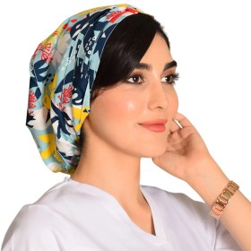تصویر کلاه حجاب طرح‌دار کد 140 