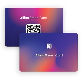 تصویر تگ nfc مدل کارت ویزیت هوشمند طرح شفق (همراه با پلتفرم) 