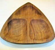 تصویر اردو خوری چوبی مثلثی سه خانه مثلث سه خانه