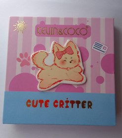 تصویر پالت سایه چشم KEVIN & COCO مدل Cute Critter – پالت گربه بامزه - سبز cute critter