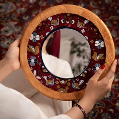 تصویر آینه دیواری باغ پرندگان 