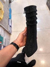 تصویر نیم بوت YSL فول نگین YSL