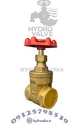 تصویر شیر فلکه کشویی کیز ایران - 1 inch Brass Gate Valve Kiz Iran