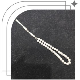 تصویر تسبیح نقره کد 07 