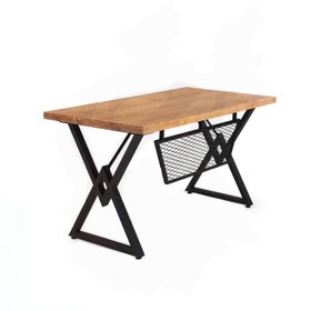 تصویر میز پایه فلز مدرن مدل نیما 