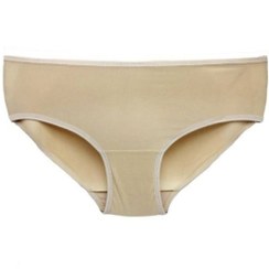 تصویر شورت زنانه کمر ساده رنگ کرم 