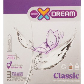 تصویر کاندوم 3عددی کلاسیک ساده Classic ایکس دریم X Dream Classic Condom 3pcs